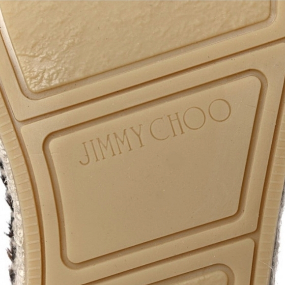 Jimmy Choo Espadrilles Vlad Pony Hair Leopard Print Slip Ons Unisex - Picture 13 of 13